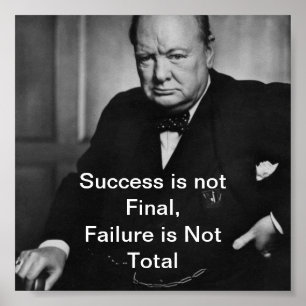Winston Churchill - poster da mesa - sucesso