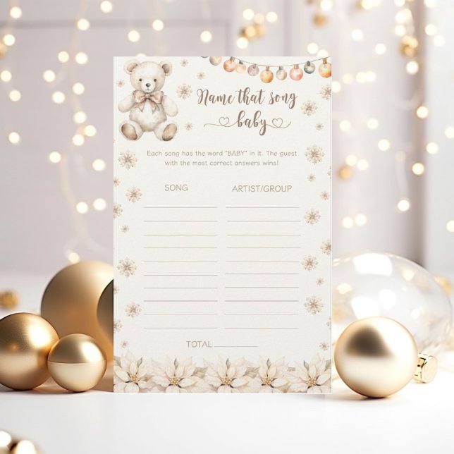 Winter bearly wait Chá de fraldas Nomear esse jogo (Criador carregado)