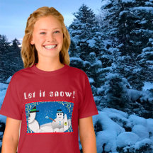 Winter Blizzard Storm Snowman's Delight T-Shirt