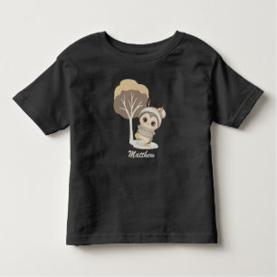 Winter Boho Penguin Com O Nome Toddler T-shirt