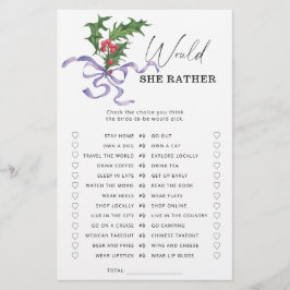 Winter Ela iria preferencialmente jogo de chá de p