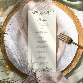Winter Floral | Menu Janto Casamento de Marfim