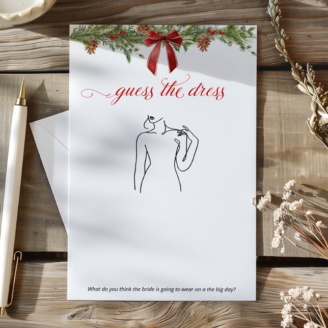 Winter Greenery Red Guess the Dress game (Criador carregado)