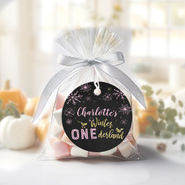 Winter Onederland Birthday Favor Etiquetas Snowfla