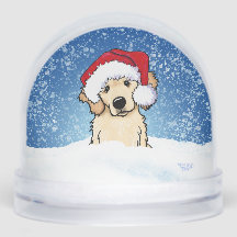 Winter Retriever Christmas Art