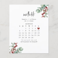 Winter Save the Date (Salvar a data)