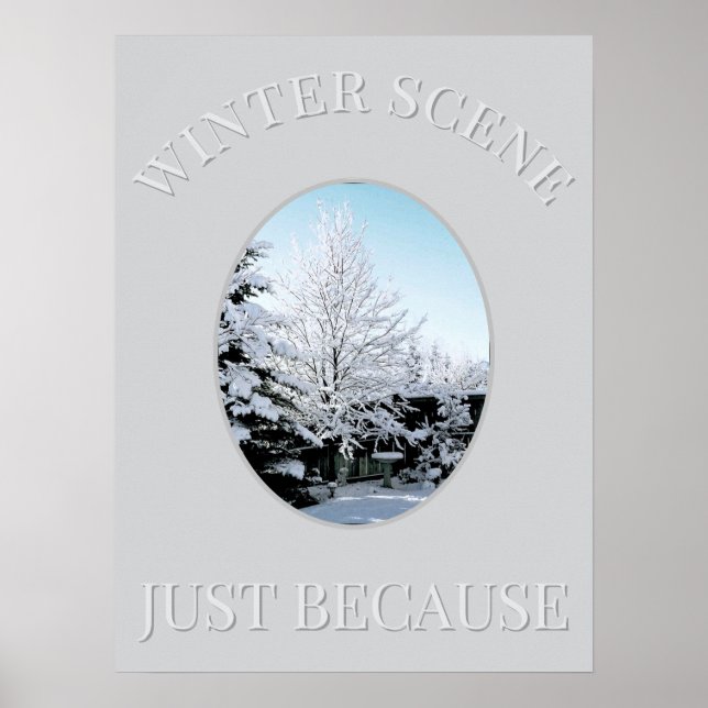 winter scene Poster (Frente)