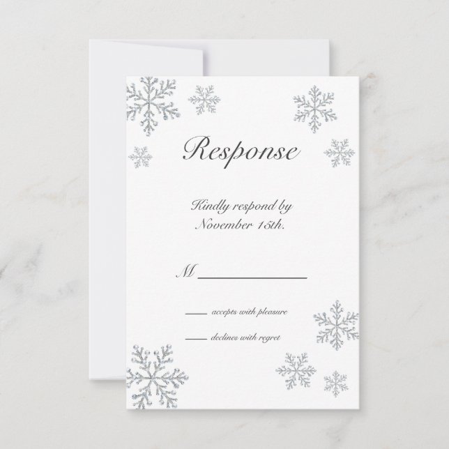 Winter Snowflake RSVP (Frente)