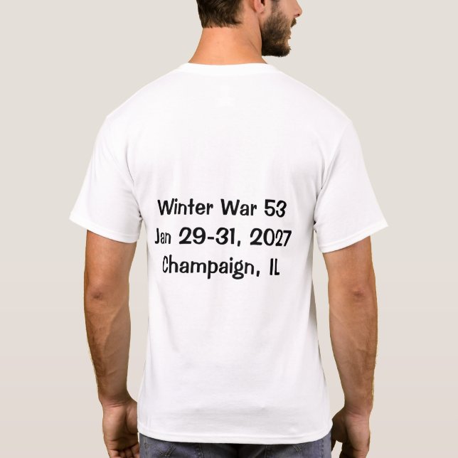 Winter War Snowflake & Shield T-Shirt (Verso)