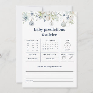 Winter Wonderland Baby Predictions and Advice Game