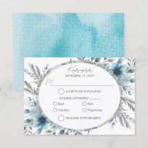 Winter Wonderland Floral RSVP