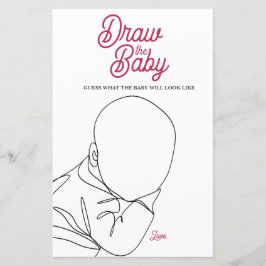 Winter Wonderland Pink Chá de fraldas Game Desenha