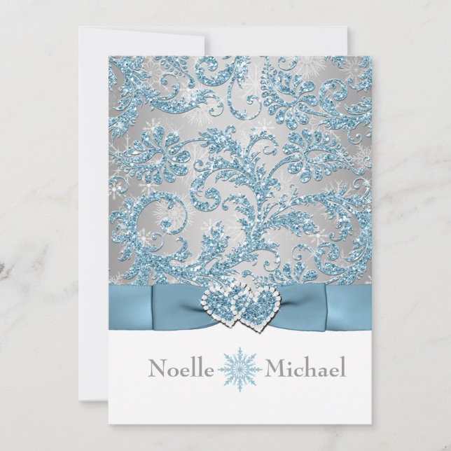 Winter Wonderland se uniu ao Convite de casamento  (Frente)