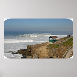 Wipeout Beach, La Jolla Poster
