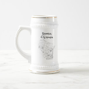 Wisconsin Brewery Themed Beer Caneca de cerveja