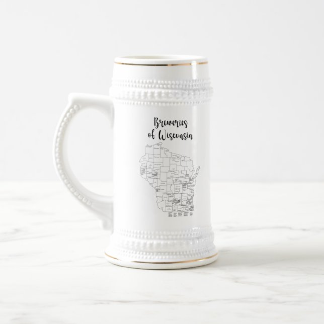 Wisconsin Brewery Themed Beer Caneca de cerveja (Esquerda)