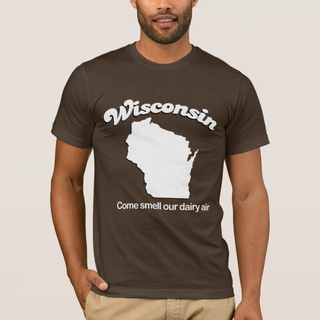 Wisconsin - cheiro vindo nosso t-shirt do ar da (Frente)