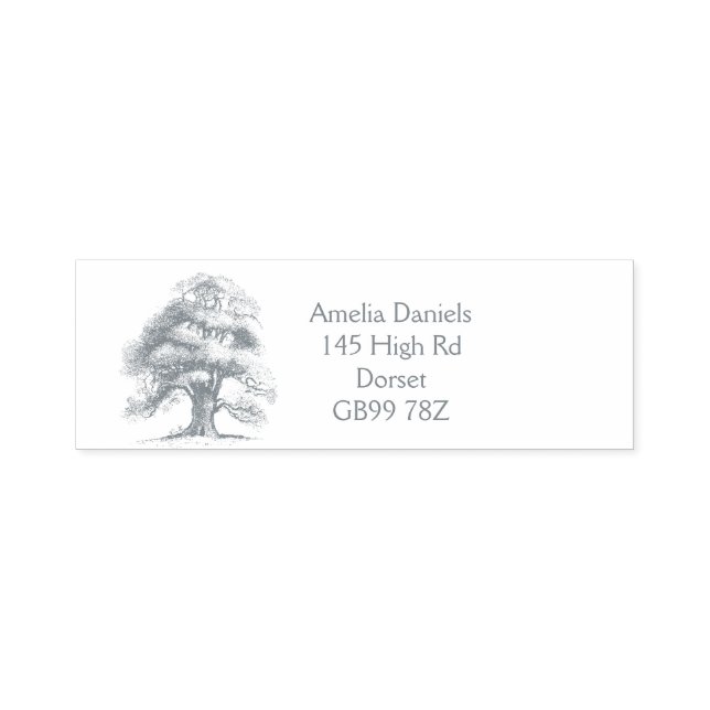 Wise Old Oak Return Address - Carvalho Carimbo Car (Design)