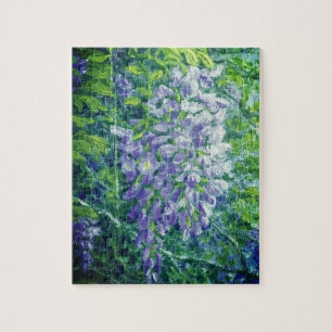 Wisteria púrpura Quebra-cabeça de 8" x 10"