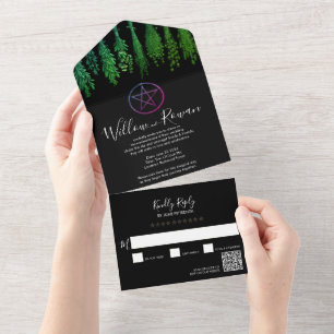 Witan Pagan Black Green - Tudo em um Convite de ca