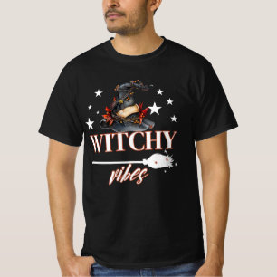 Witchy Outubro Vibes T-shirt Halloween Tee