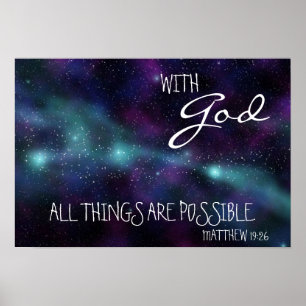 With God all things are possible Poster