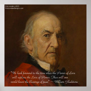 Wm Gladstone & Poder Do Amor Poster De Citação
