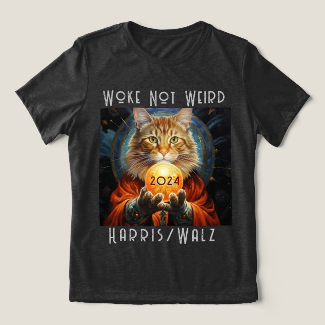 Woke Not Weird Harris/Walz 2024 T-Shirt (Design frontal)