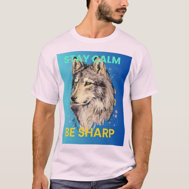Wolf design T-Shirt (Frente)
