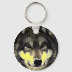 Wolf Eyes Creative Trabalho de arte Chaveiro