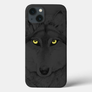 Wolf Eyes II (olhos amarelos) - cinzas