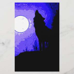 Wolf Howling na Lua