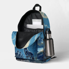 Wolf Impressão Corte Sew Bag