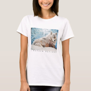 Wolf In Snow T-Shirt Women