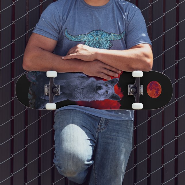 Wolf Moon | Gótico Werewolf Skateboard (Ao ar livre 3)