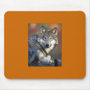 Wolf Mousepad Cinza