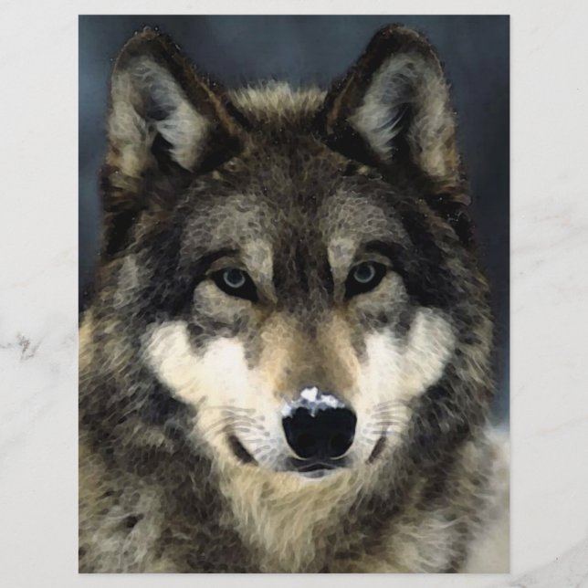 Wolf Portrait Flyer (Frente)