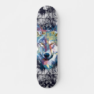 Wolf Skateboard - Painel de Skate Blue Wolf