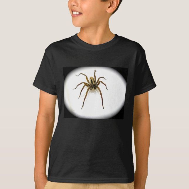 Wolf Spider Male (Lycosidae) Kid T-Shirt (Frente)