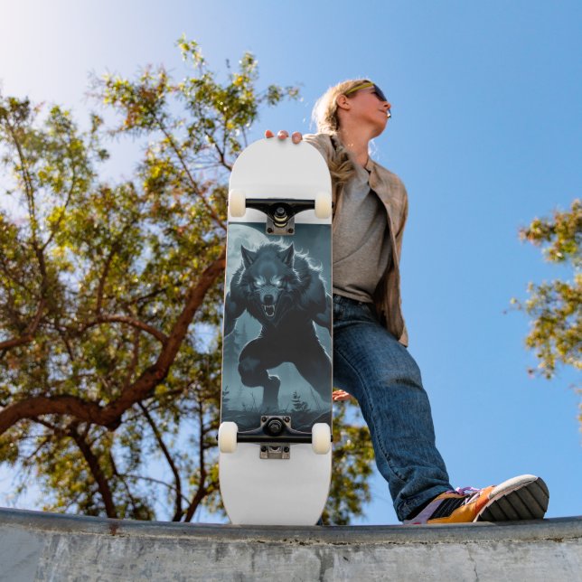 Wolf Themed Skateboard (Ao ar livre 1)