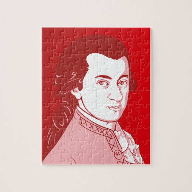 Wolfgang Amadeus Mozart Quebra-cabeça (Vertical)