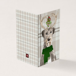 Wolfhound irlandês em Antlers com Xadrez de Terra