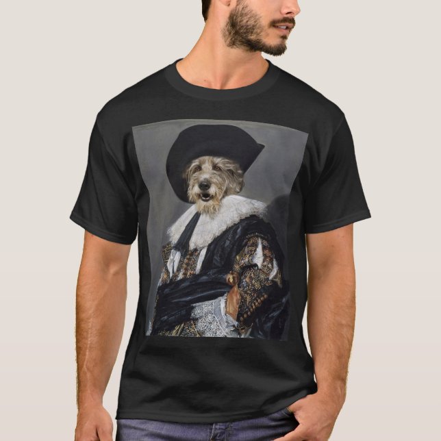 Wolfhound Renaissance Dog Art T-Shirt (Frente)