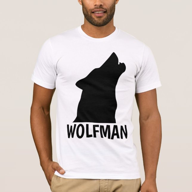 WOLFMAN WEREWOLF T-shirts masculinas (Frente)