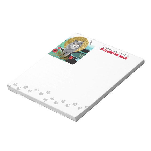 WOLFMOON AURA - bloco de notas - personalizar text (Invertido)