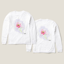 Woman's Long Sleeve T-Shirts : Iris Flower