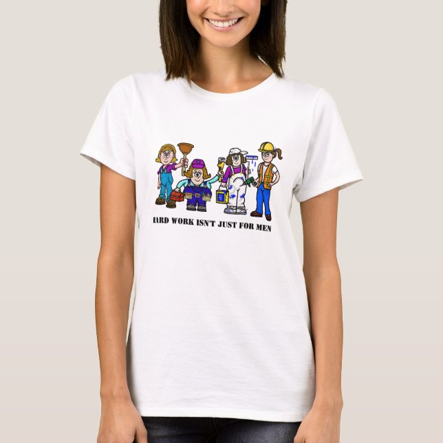 Women Blue Collar Workers T-Shirt (Frente)