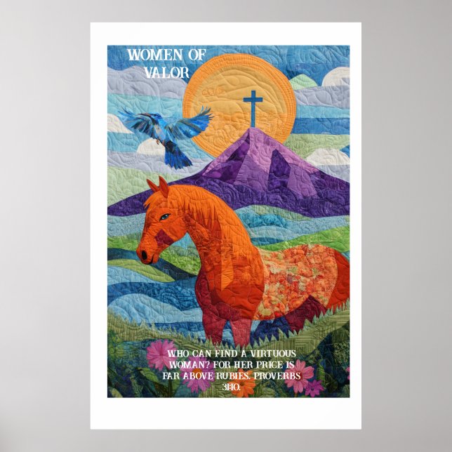 Women of Valor Quilt, Poster (Frente)