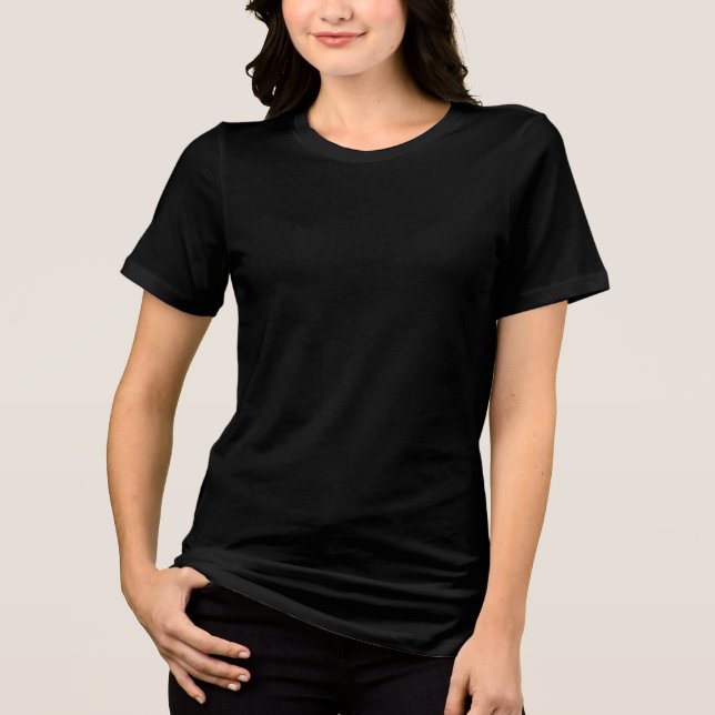 Women's black t-shirt (Frente)
