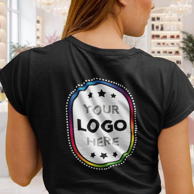 Women's Business Logo T-Shirt - Large Back Print (Criador carregado)